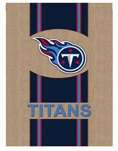 Tennessee Titans Garden Flag 2 Sided Burlap heartlandflags