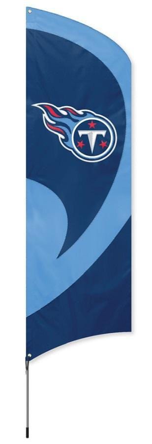 Tennessee Titans Tall Team Feather Flag With Flagpole heartlandflags