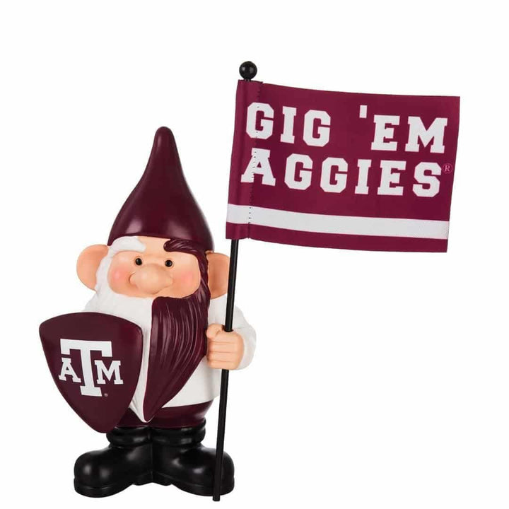 Texas A&M Gnome with Flag Gig Em Aggies heartlandflags