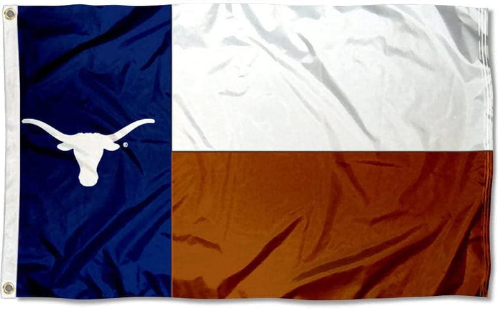 Texas Longhorns Flag State of Texas Applique Various Sizes heartlandflags