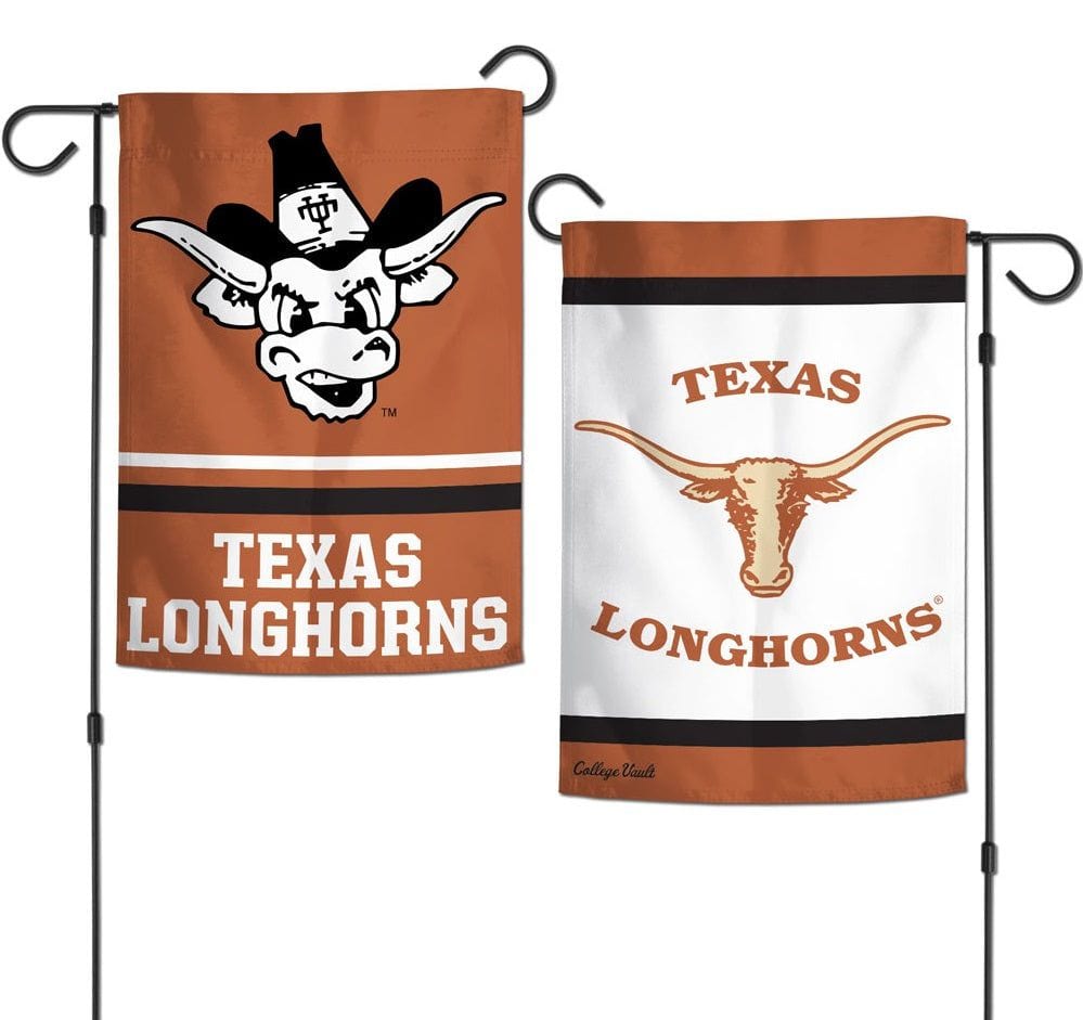 Texas Longhorns Garden Flag 2 Sided Retro Logo heartlandflags