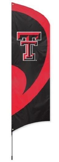 Texas Tech Red Raiders Tall Team Feather Flag With Flagpole heartlandflags