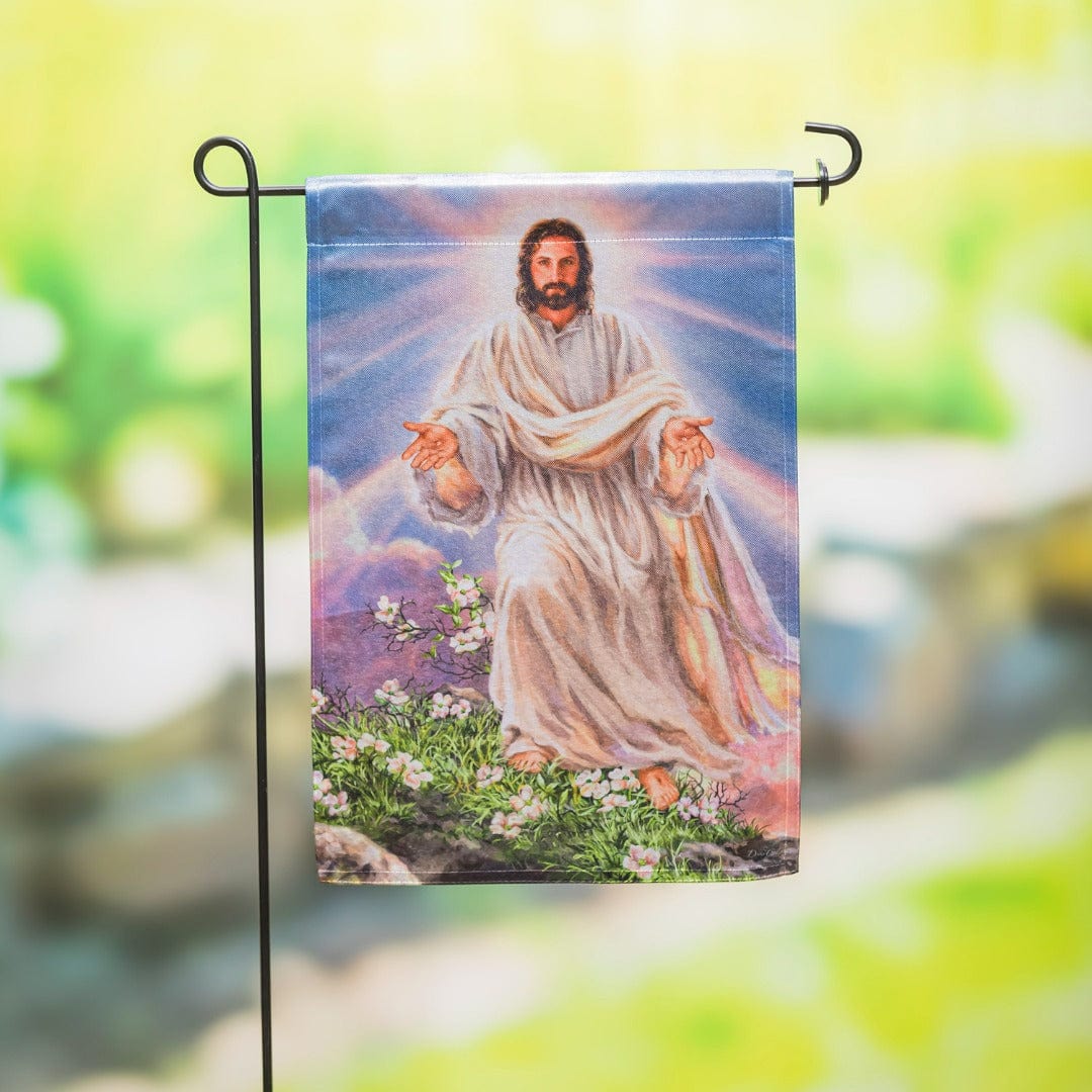 The Resurrection Easter Garden Flag 2 Sided heartlandflags