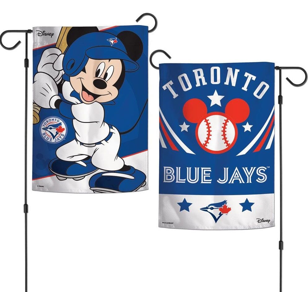 Toronto Blue Jays Garden Flag 2 Sided Mickey Mouse Disney heartlandflags