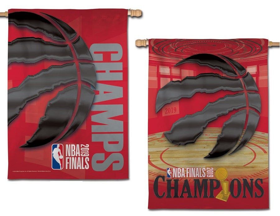 Toronto Raptors Flag 2 Sided 2019 NBA Champions Vertical House Flag heartlandflags