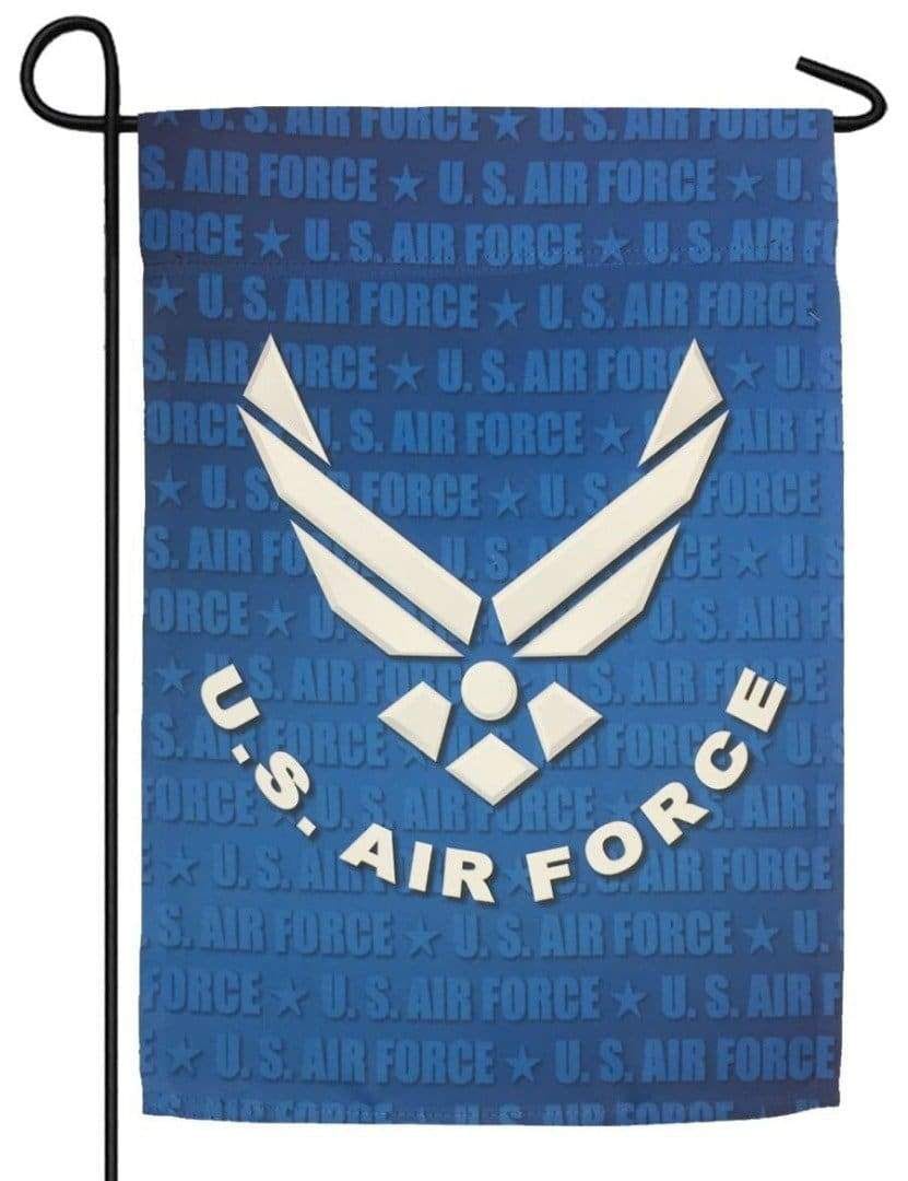 US Air Force 2 Sided Military Garden Flag Wings heartlandflags