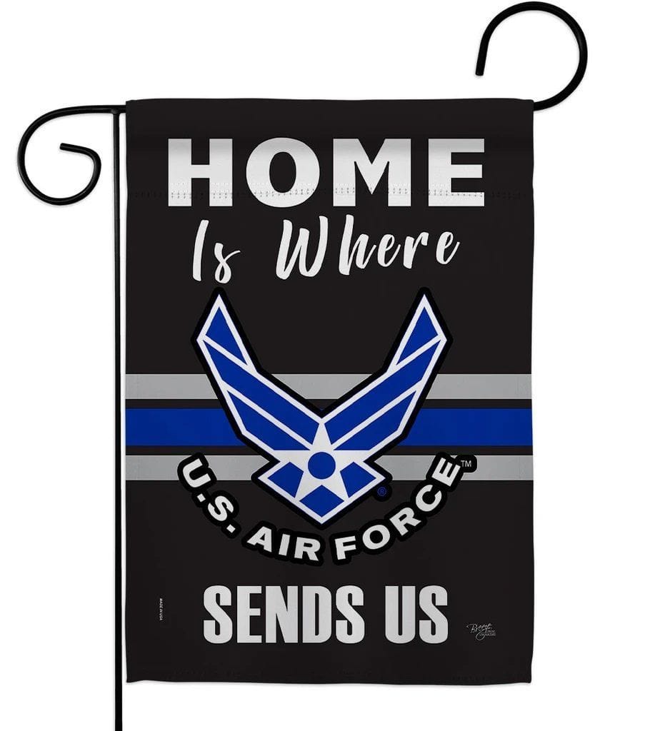 US Air Force Garden Flag 2 Sided Home Is Where heartlandflags