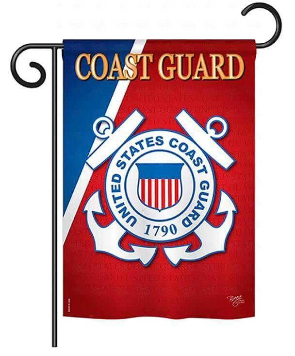 US Coast Guard Garden Flag 2 Sided Military heartlandflags