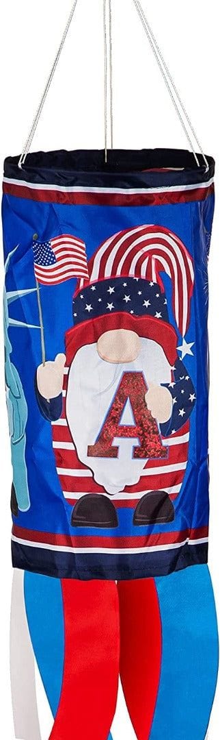 USA Gnomes Windsock 40 Inches Long Patriotic heartlandflags