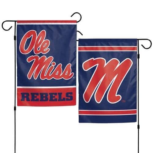 University of Mississippi Garden Flag 2 Sided Ole Miss heartlandflags