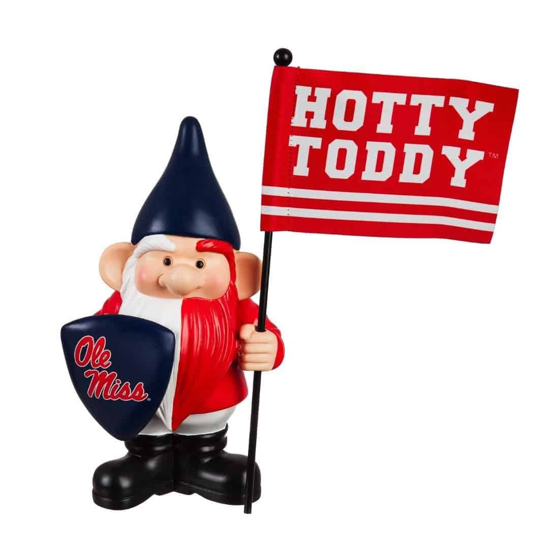 University of Mississippi Gnome with Flag Hotty Toddy heartlandflags