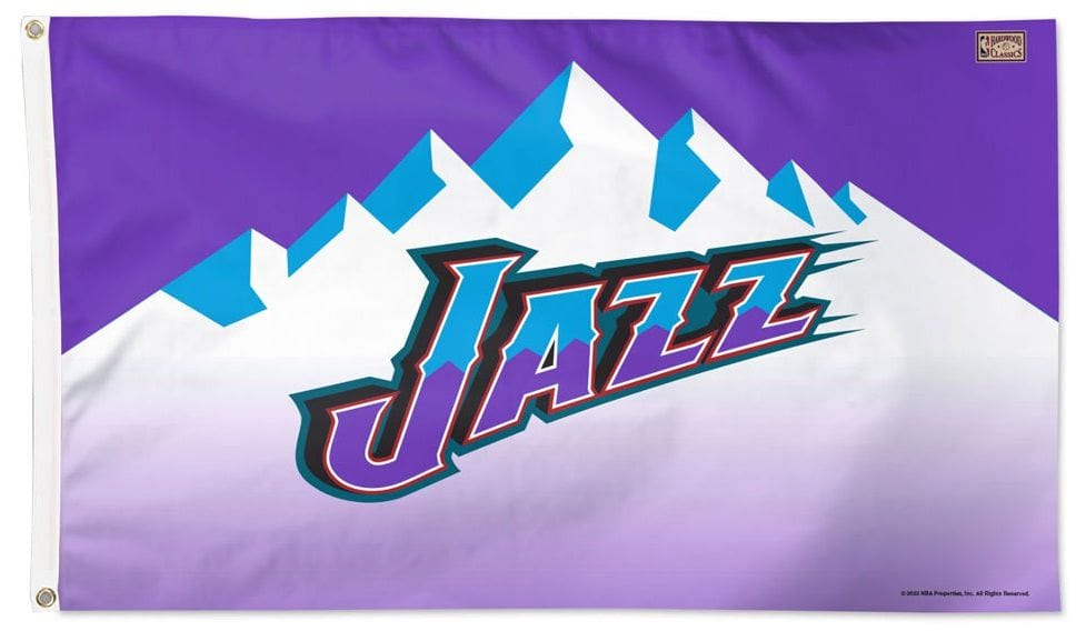 Utah Jazz Flag 3x5 Classic Retro Logo heartlandflags