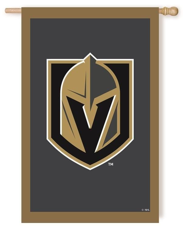 Vegas Golden Knights Flag 2 Sided Applique House Banner heartlandflags