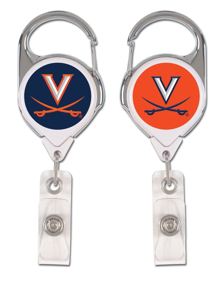 Virginia Cavaliers Reel Retractable 2 Sided Badge Holder heartlandflags