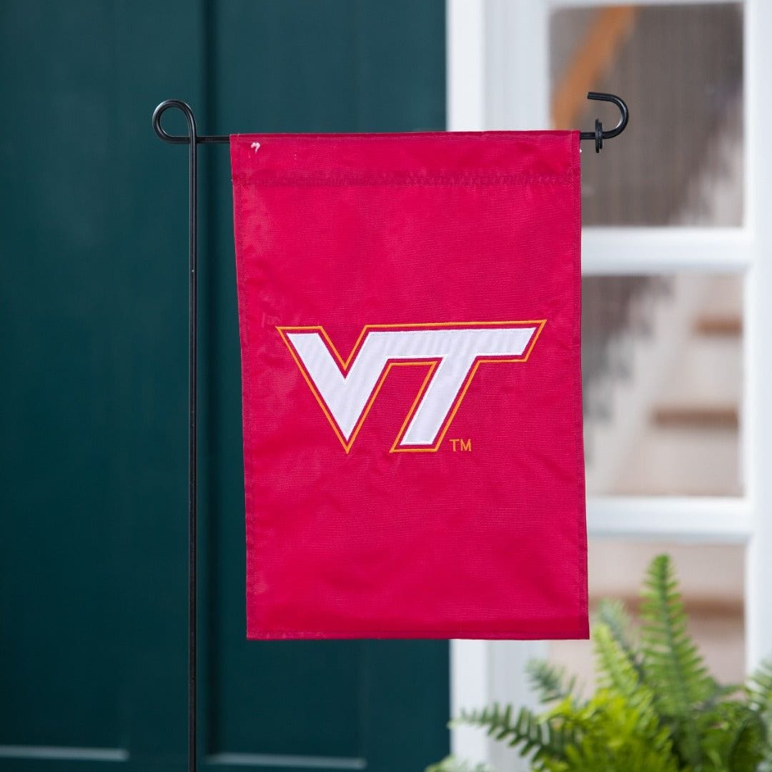 Virginia Tech Garden Flag 2 Sided Applique Logo heartlandflags