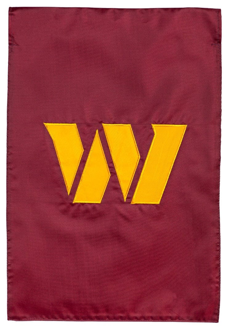 Washington Commanders Garden Flag 2 Sided Applique Logo heartlandflags