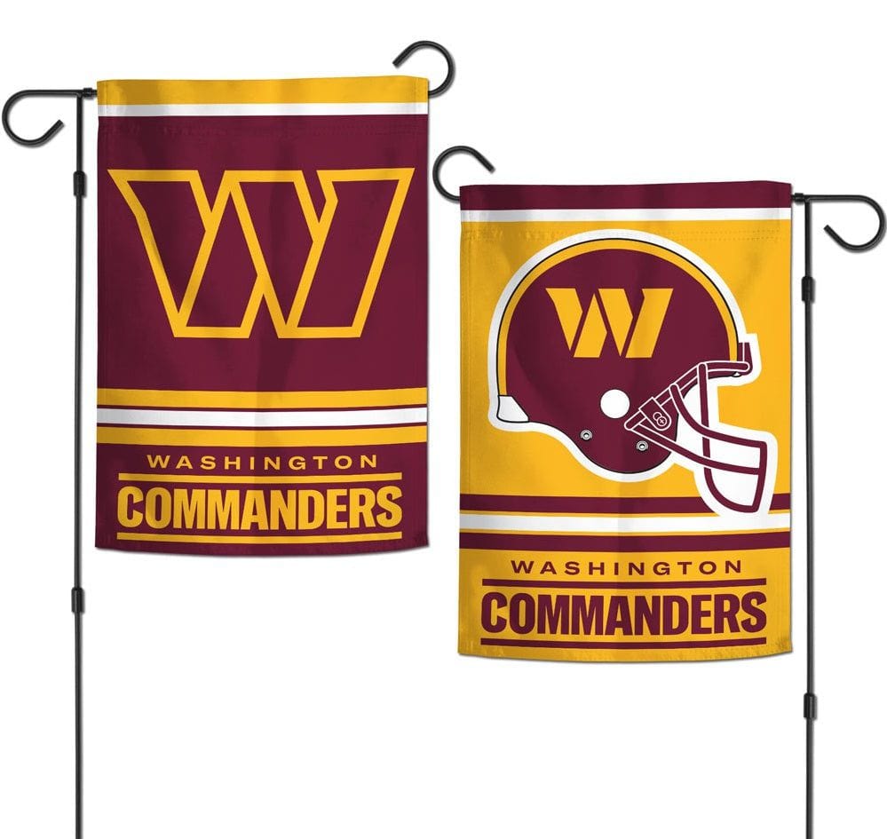 Washington Commanders Garden Flag 2 Sided Logo heartlandflags