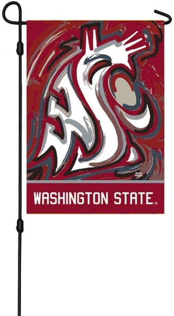 Washington State University Garden Flag 2 Sided Justin Patten Cougars heartlandflags