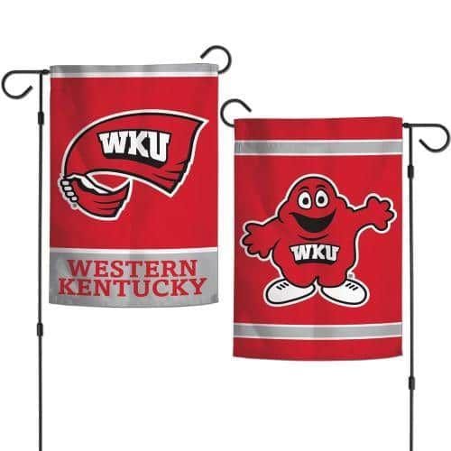 Western Kentucky Garden Flag 2 Sided Hilltoppers WKU heartlandflags