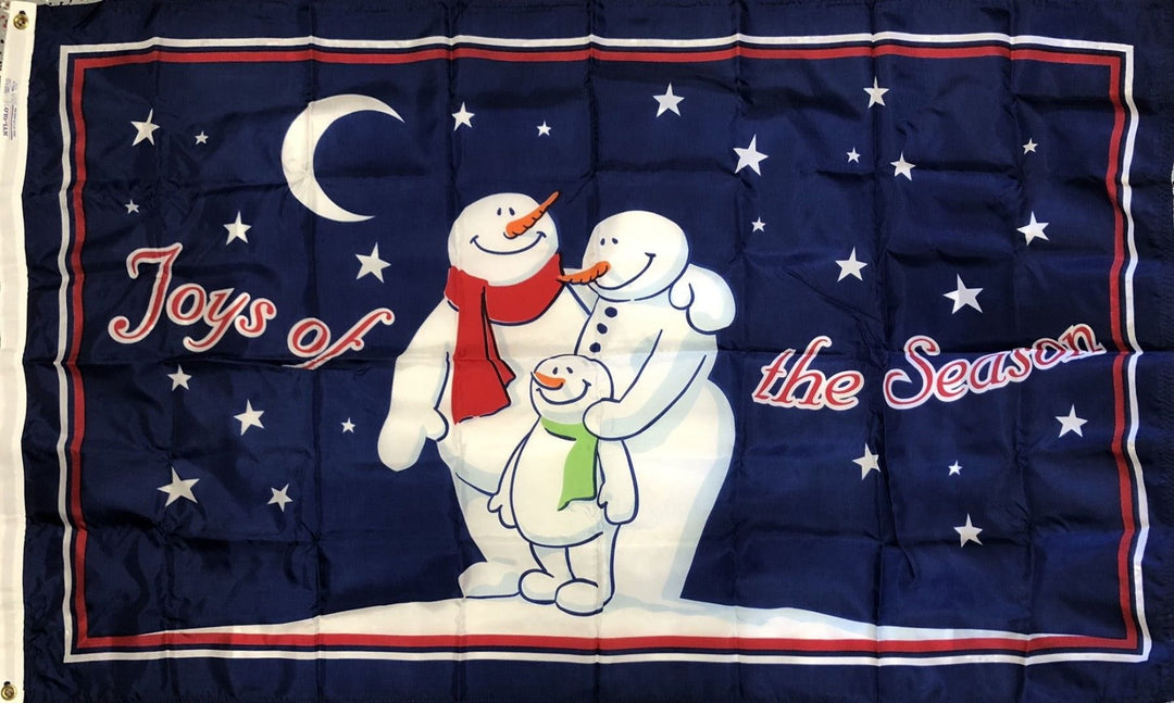 Winter Family Joy Christmas Flag 3x5 Joys of the Season heartlandflags