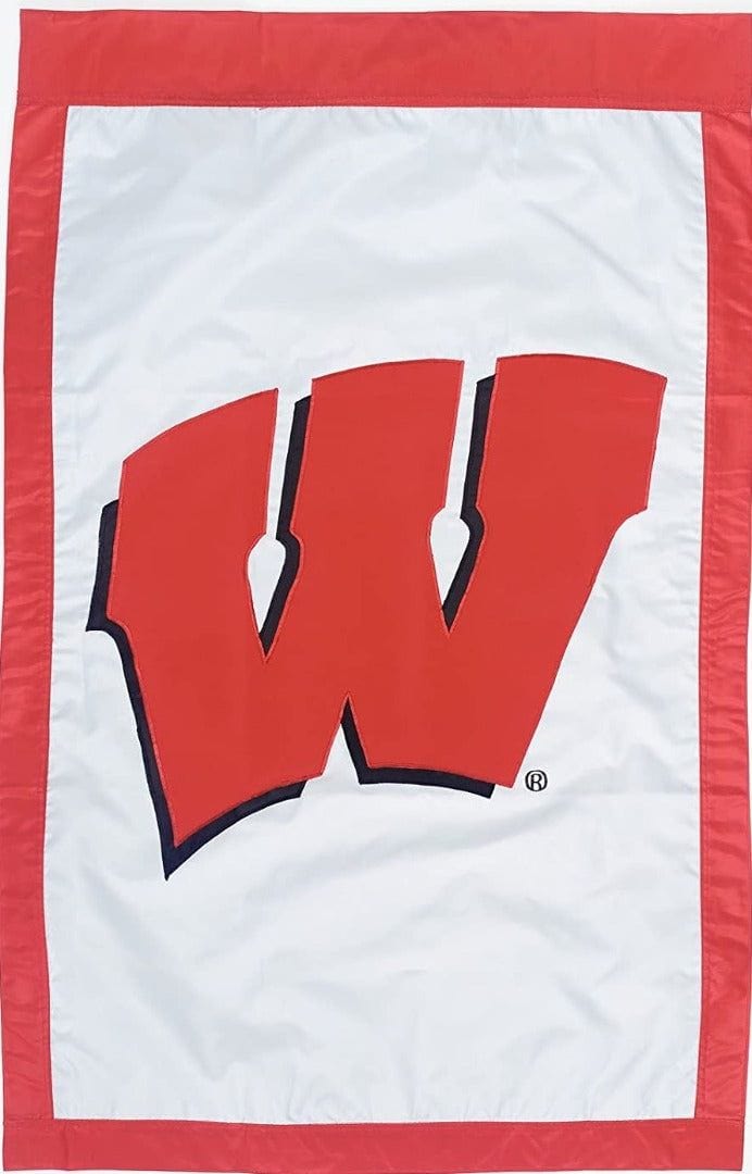 Wisconsin Badgers Flag 2 Sided Applique Banner heartlandflags