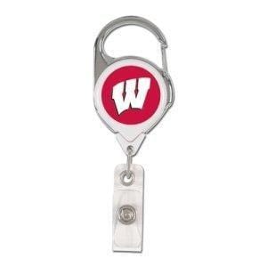 Wisconsin Badgers Reel 2 Sided Badge Holder heartlandflags