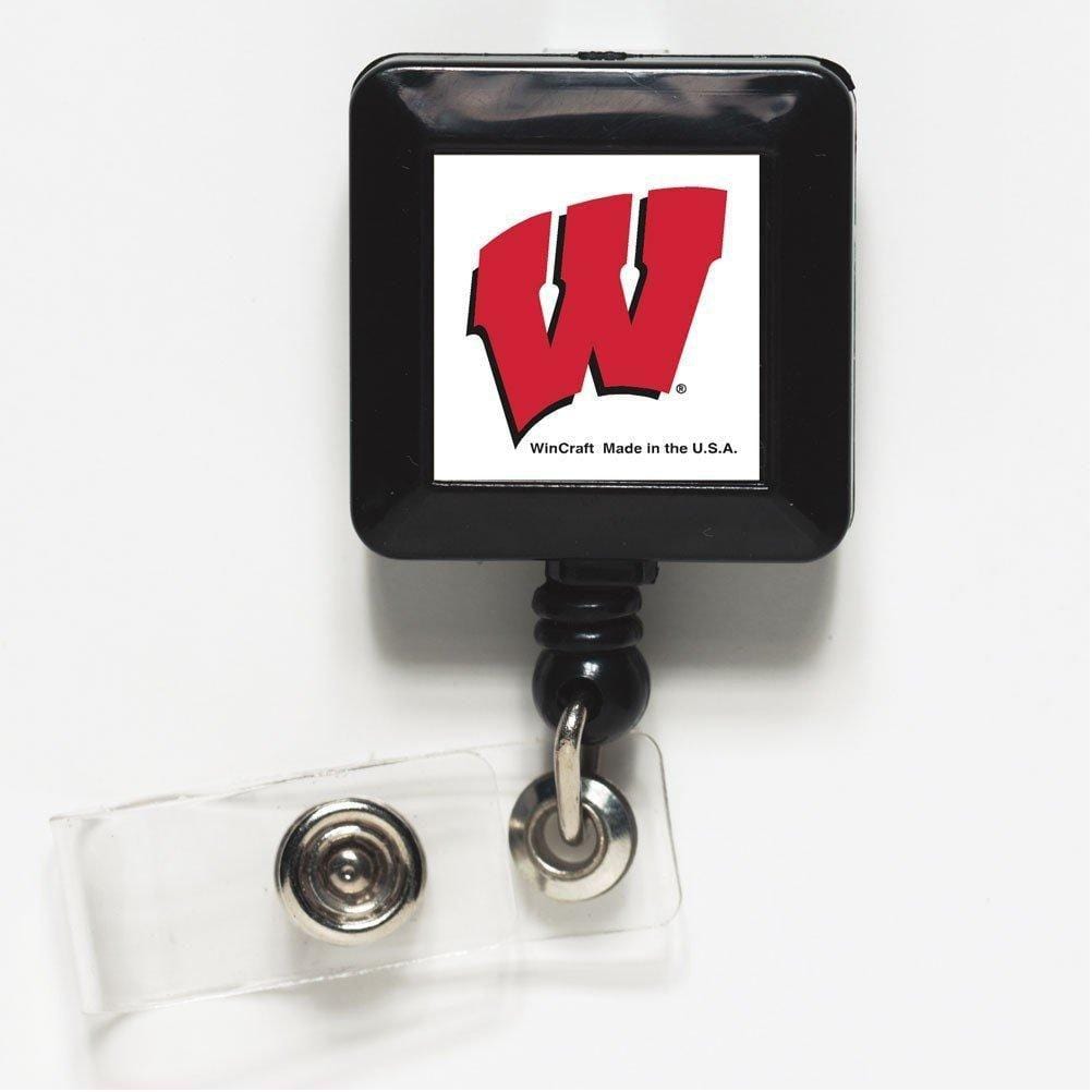 Wisconsin Badgers Reel Retractable Name ID Badge Holder heartlandflags