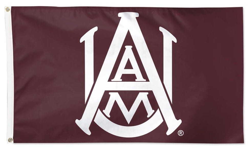 Alabama A&M Flag 3x5 Logo heartlandflags