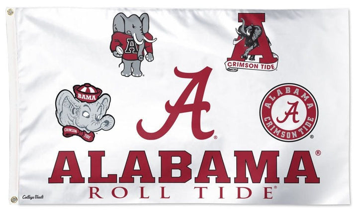 Alabama Roll Tide Flag 3x5 Logo Evolution heartlandflags