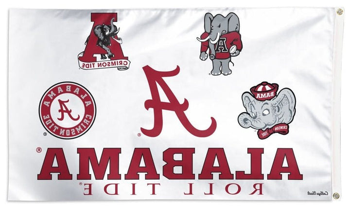 Alabama Roll Tide Flag 3x5 Logo Evolution heartlandflags