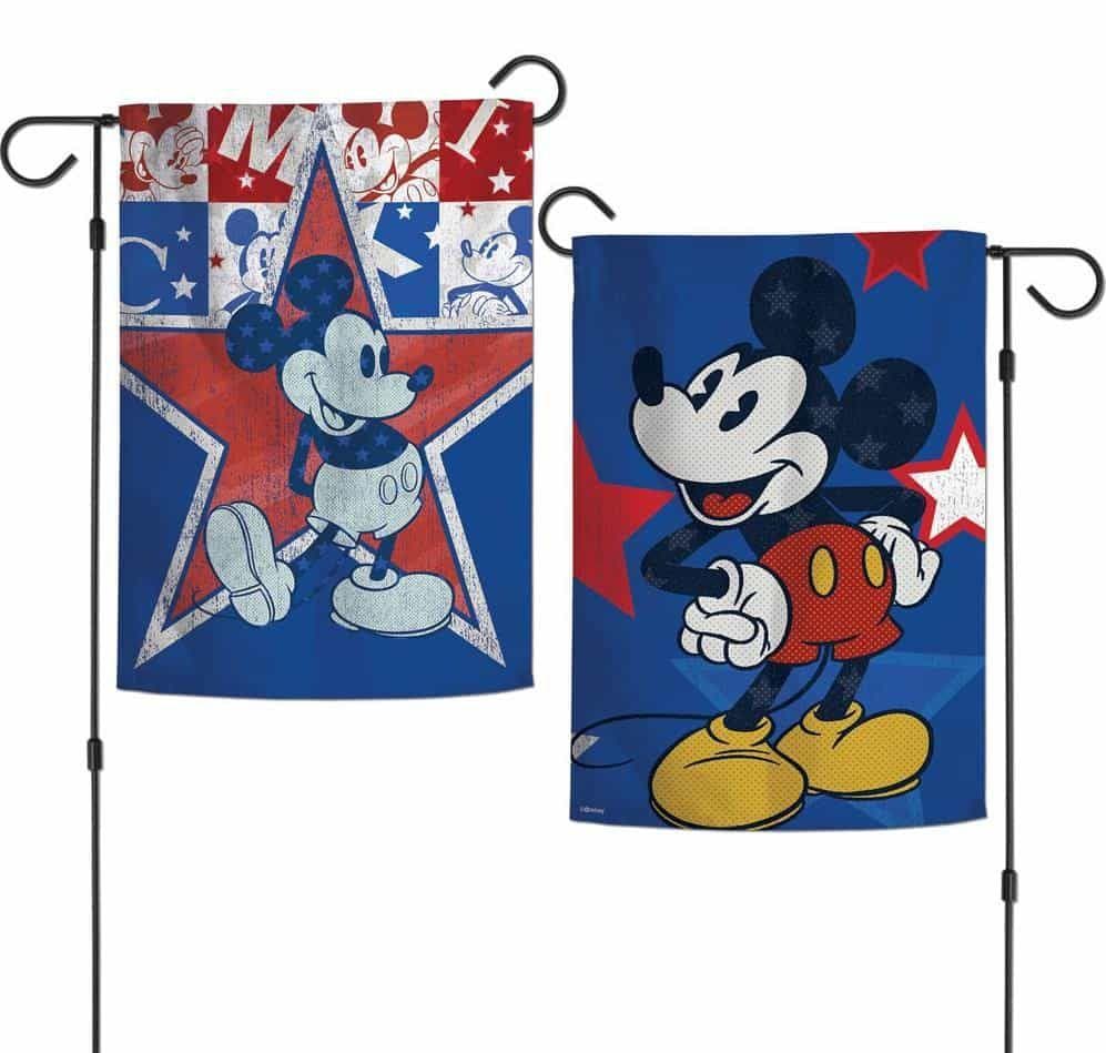 Americana Mickey Mouse Garden Flag 2 Sided heartlandflags