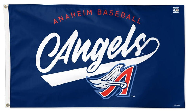 Anaheim Baseball Angels Flag 3x5 Cooperstown heartlandflags