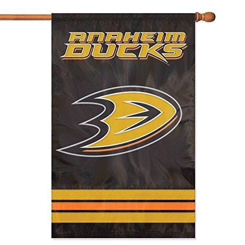 Anaheim Ducks Banner 2 Sided Applique House Flag heartlandflags