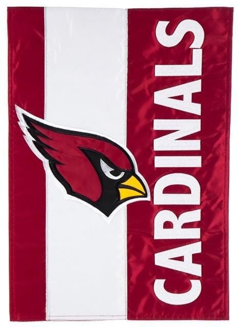 Arizona Cardinals Garden Flag 2 Sided Applique Embellished heartlandflags