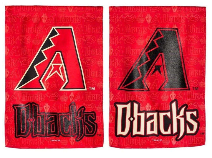 Arizona Diamondbacks Garden Flag 2 Sided Glitter heartlandflags