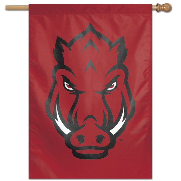 Arkansas Razorback Flag Vertical Logo heartlandflags