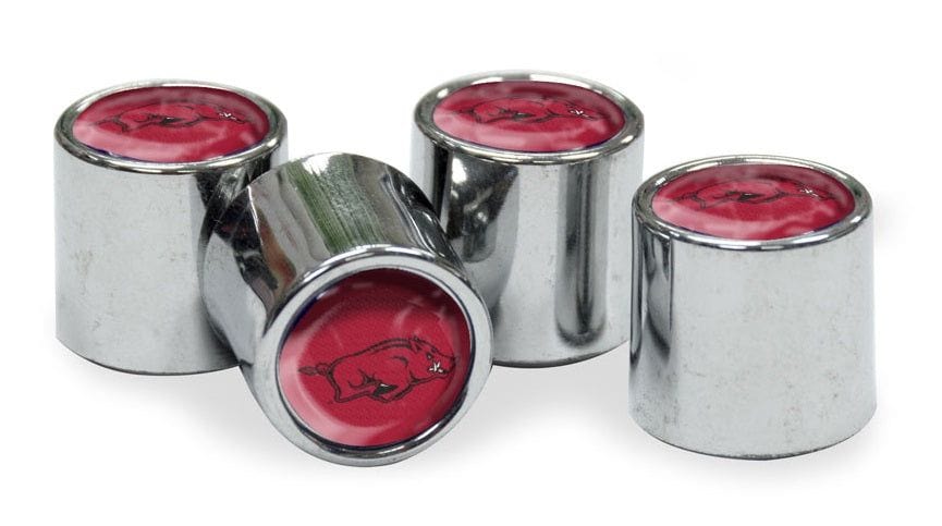 Arkansas Razorbacks Tire Valve Stem Caps 4-Pack heartlandflags