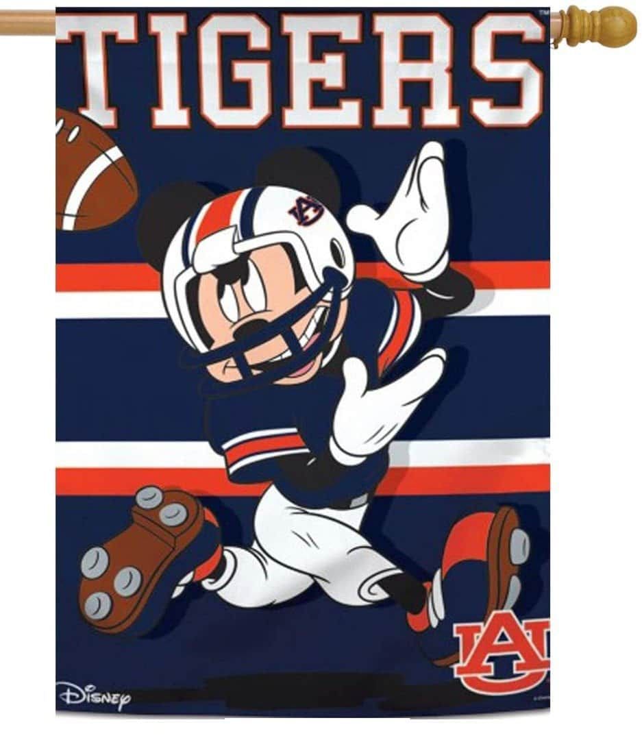 Auburn Tigers Flag Mickey Mouse Football heartlandflags