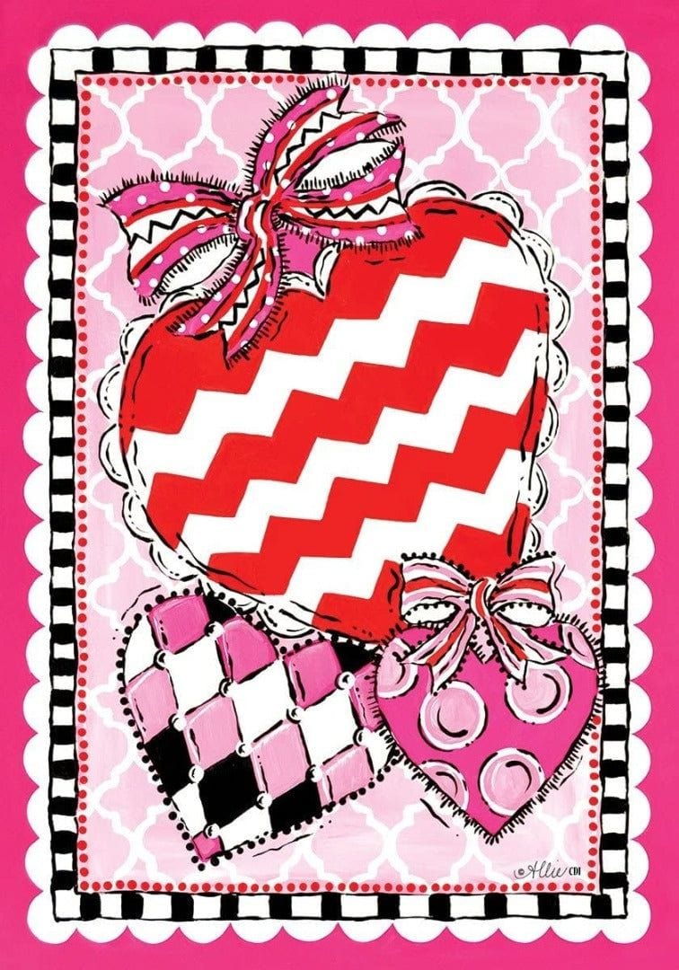 Be Mine Hearts Valentine Garden Flag 2 Sided heartlandflags