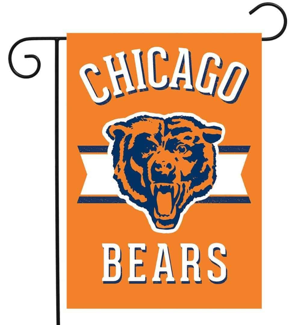 Chicago Bears Garden Flag 2 Sided Orange Classic heartlandflags