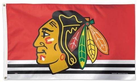 Chicago Blackhawks Flag 3x5 Logo Hockey heartlandflags