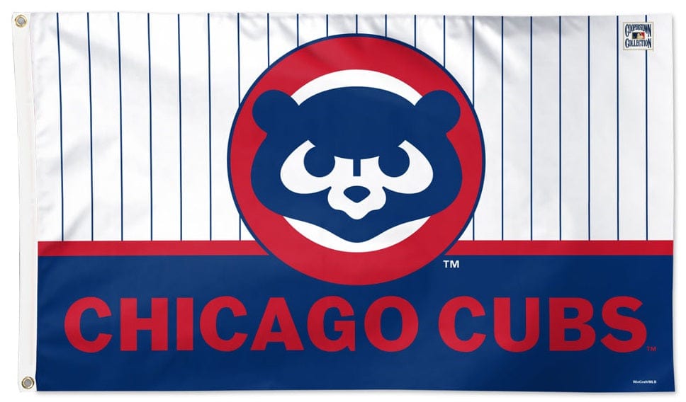 Chicago Cubs Flag 3x5 Pinstripe Cooperstown heartlandflags