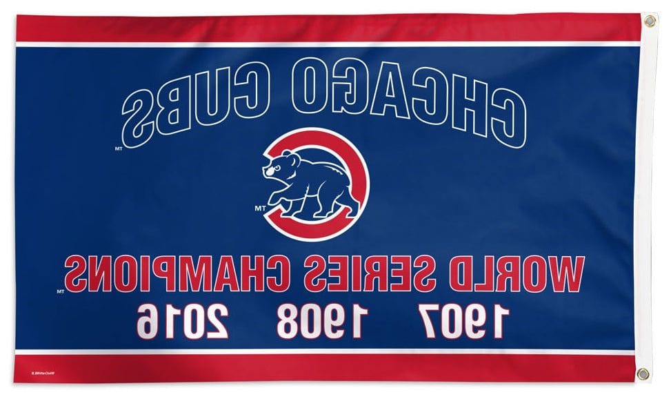 Chicago Cubs Flag 3x5 World Series Years Milestone heartlandflags