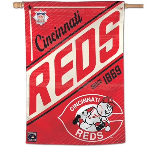 Cincinnati Reds Flag Throwback Logo House Banner heartlandflags