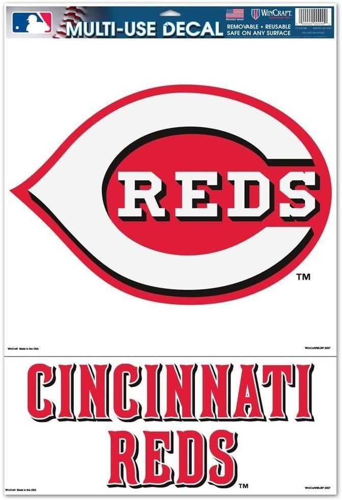 Cincinnati Reds Ultra Cling Large Primary Logo heartlandflags