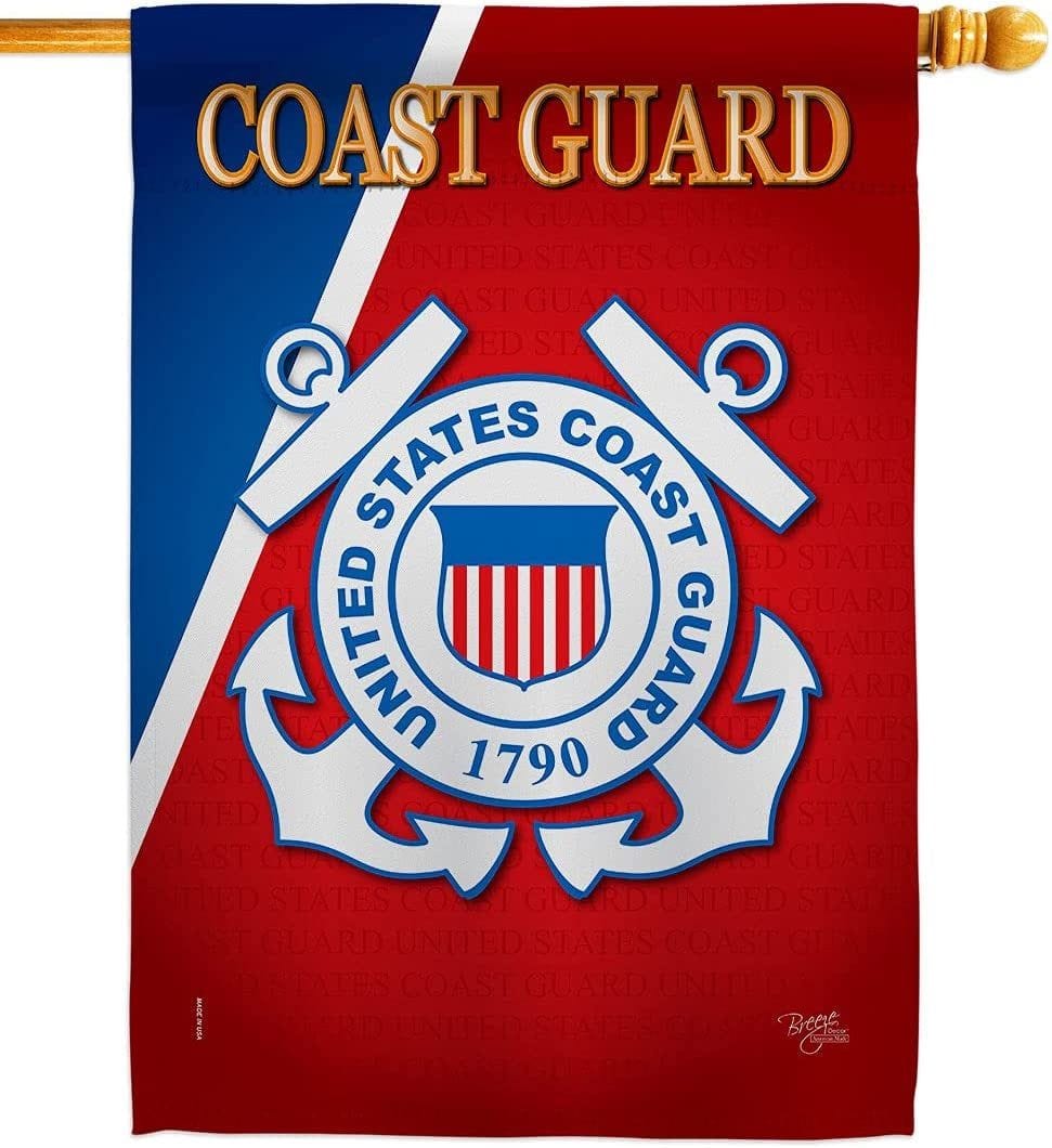 Coast Guard Flag 2 Sided Vertical House Banner heartlandflags