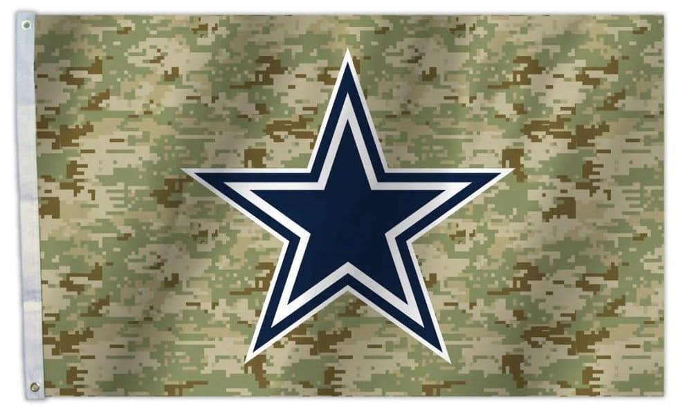 Dallas Cowboys Flag 3x5 Camouflage heartlandflags