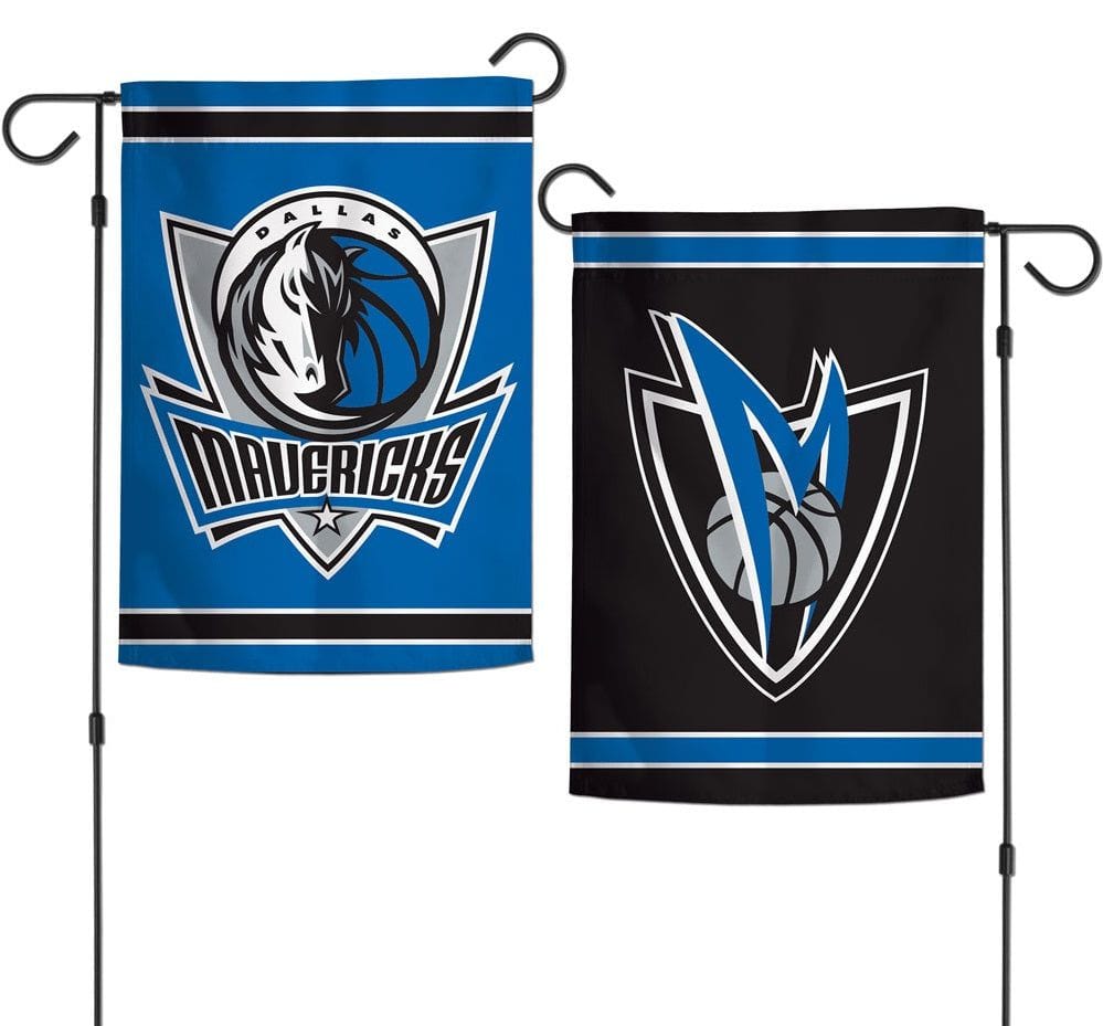 Dallas Mavericks Garden Flag 2 Sided Double Logo heartlandflags