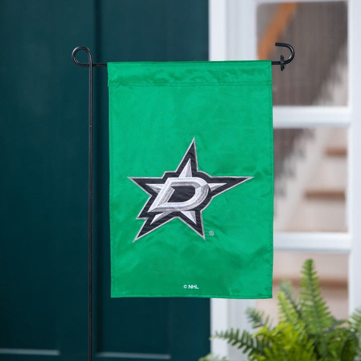 Dallas Stars Garden Flag 2 Sided Applique heartlandflags