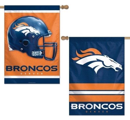 Denver Broncos Flag 2 Sided Vertical House Banner heartlandflags